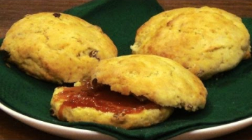Сконы / scones с апельсиновой цедрой и изюмом