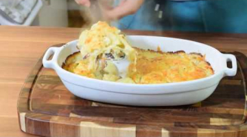 Сливочная,картофельная запеканка с лисичками(Kartoffelgratin)