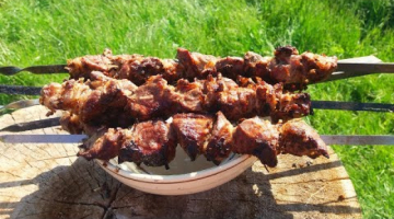 Сочный Шашлык по рецепту мужа. Очень вкусный  Шашлык в луковом маринаде