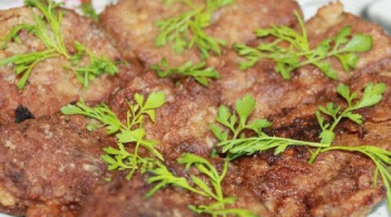 Стейки из говяжьей печени.Очень нежные и вкусные.(Steaks from beef liver)