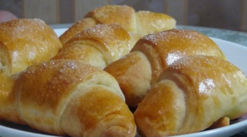 Супер вкусные рогалики с клюквой