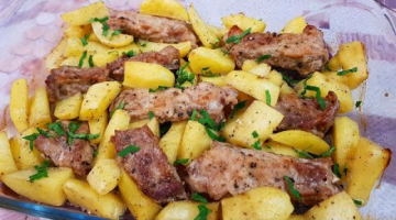 Свиные РЕБРЫШКИ с КАРТОШКОЙ в духовке 
