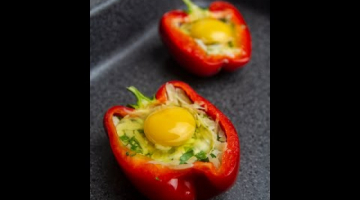 Так перец с яйцом вы вряд ли готовили, а получается оригинальный и вкусный завтрак - делюсь рецептом