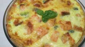 ТАК ВКУСНО, ЧТО СЪЕДАЕТСЯ СО СКОРОСТЬЮ СВЕТА ЗАКУСОЧНЫЙ ЗАЛИВНОЙ ПИРОГ С БРОККОЛИ И КРАСНОЙ РЫБОЙ