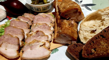 Так вкусно!!!Грудинка свиная запечёная в духовке.