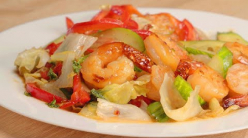 Теплый салат с креветками. Рецепт от Всегда Вкусно!