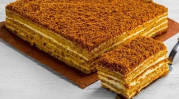 ТОРТ МЕДОВЫЙ без раскатки коржей