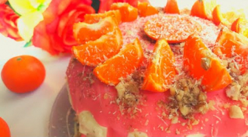 Торт Молочная девочка от Баракатной Кухни. Бисквитный торт с мандариновым курдом. Тает во рту