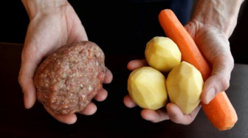 Три простых ингредиента = вкусный ужин с гарниром!