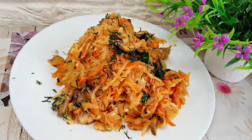 Тушеная Капуста Вкусно, Быстро и Просто. Постный Рецепт. Начинка Для ПИРОЖКОВ!