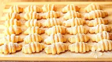ТВОРОЖНЫЕ РОГАЛИКИ?Вкуснейшие ! Нежные и мягкие! Простой рецепт рогаликов из творога