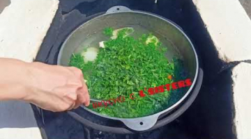 Уха в казане на костре/ Уха из судака по-домашнему
