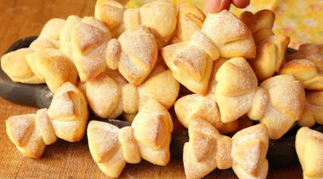 УЛЁТНЫЕ БАНТИКИ Нежное ПЕЧЕНЬЕ на Йогурте. Вкусное Печенье к ЧАЮ!