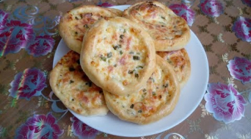 Ватрушки с творогом, сыром и зелёным луком ? 