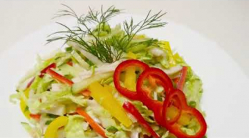 Витаминный салат с постным майонезом. Просто Вкусно. Рецепт постного салата