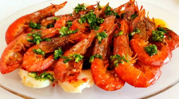 Вкусные креветки с картошкой за 5 минут!  Рецепт простой и вкусный!
