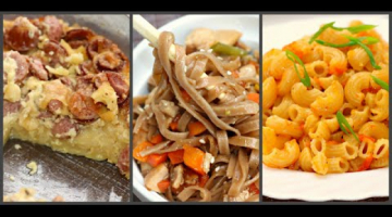 Вкусные МАКАРОНЫ! 3 ПРОСТЫЕ РЕЦЕПТА из макарон