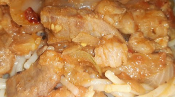 Вкусный и Простой деревенский ужин!!! Мясо просто тает во рту ???мясо, лук да помидоры ?