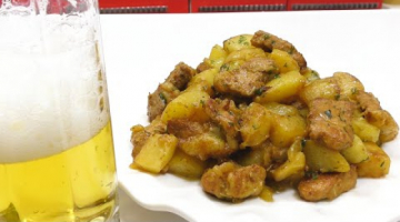 Вкусный Картофель с мясом в пивной заливке,разлетается На Ура! Рецепты на Бис от Алёны