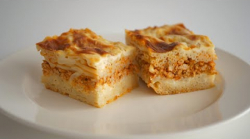 Вкусный обед или ужин из макарон и мясного фарша. Можно готовить заранее и заморозить