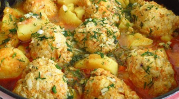 Вкусный обед три в одном. Нежные тефтели, гарнир и подлива всё в одном блюде.