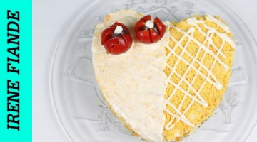 Вкусный праздничный салат  из печени трески. Салат Нежность к празднику