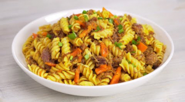 Вкусный ужин за 25 минут! МАКАРОНЫ ПО-ФЛОТСКИ с тушенкой в одной сковороде. Рецепт от Всегда Вкусно!