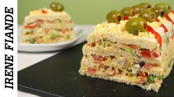 Вкусный Закусочный торт на праздничный стол. Быстро и просто!