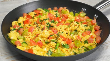 Вкусный завтрак за 5 минут. Аппетитная ЯИЧНИЦА С ОВОЩАМИ. Рецепт от Всегда Вкусно!