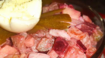 Всё ОЧЕНЬ сытно//простой и вкусный салат из селёдки и свёклы...дёшево и сердито ?