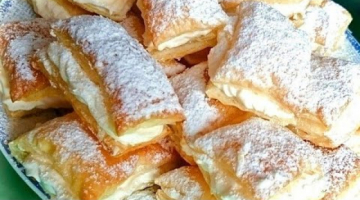 ВСЕГО 3 ИНГРЕДИЕНТА и 10 МИНУТ! ВКУСНЯТИНА К ЧАЮ ГОТОВА! НАПОЛЕОНЧИКИ!