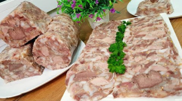 Я просто положила все в бутылку. ЗЕЛЬЦ, САЛЬТИСОН из свиной головы!  (Сальцісон. Salceson)