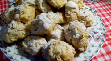 Яблочное печенье-вкусное и очень нежное.