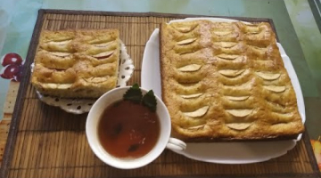 Яблочный пирог пирог на кефире. Простой и вкусный рецепт.