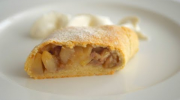 Яблочный штрудель в песочном тесте. Просто, вкусно, ароматно
