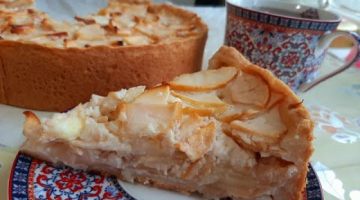 Яблоки в снегу!Очень нежный,вкусный яблочный пирог!Много начинки,мало теста!