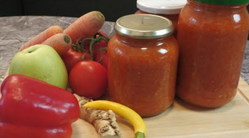 Ядрёная, острая закуска "ХРЕНОВИНА" с яблоками-- отличный, быстрый соус к мясным блюдам.