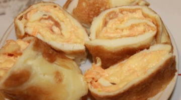 Яичные рулетики с сырной начинкой "На закуску!"