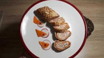 ЯИЧНЫЙ РУЛЕТ С КУРИЦЕЙ- ПРАЗДНИЧНАЯ ЗАКУСКА