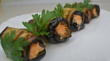 ЗАКУСКА из баклажанов с чесноком и морковкой