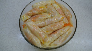 Закуска к празднику "МАРИНОВАННЫЕ КОРЕЙСКИЕ ГОЛУБЦЫ ПО-КОРЕЙСКИ С МОРКОВЬЮ"