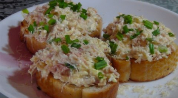 Закусочные бутерброды с тунцом