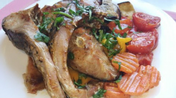 Запечённая РЫБА в духовке с овощами. Вкусно, красиво и полезно