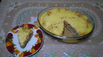 Запекаем в духовке быстрый пирог из лаваша с мясом и сыром