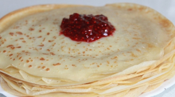 Заварные блины,блинчики на молоке (pancakes)