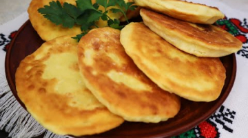 ЖАРЕНЫЕ ПИРОЖКИ НА КЕФИРЕ С КАРТОШКОЙ И УКРОПОМ