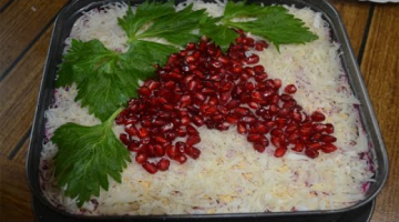 ЗИМНИЙ САЛАТ ГРОЗДЬ ВИНОГРАДА на Праздничный Стол Очень вкусно